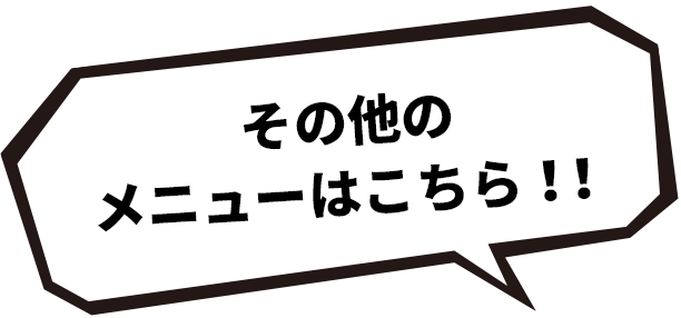 その他の メニューはこちら！！